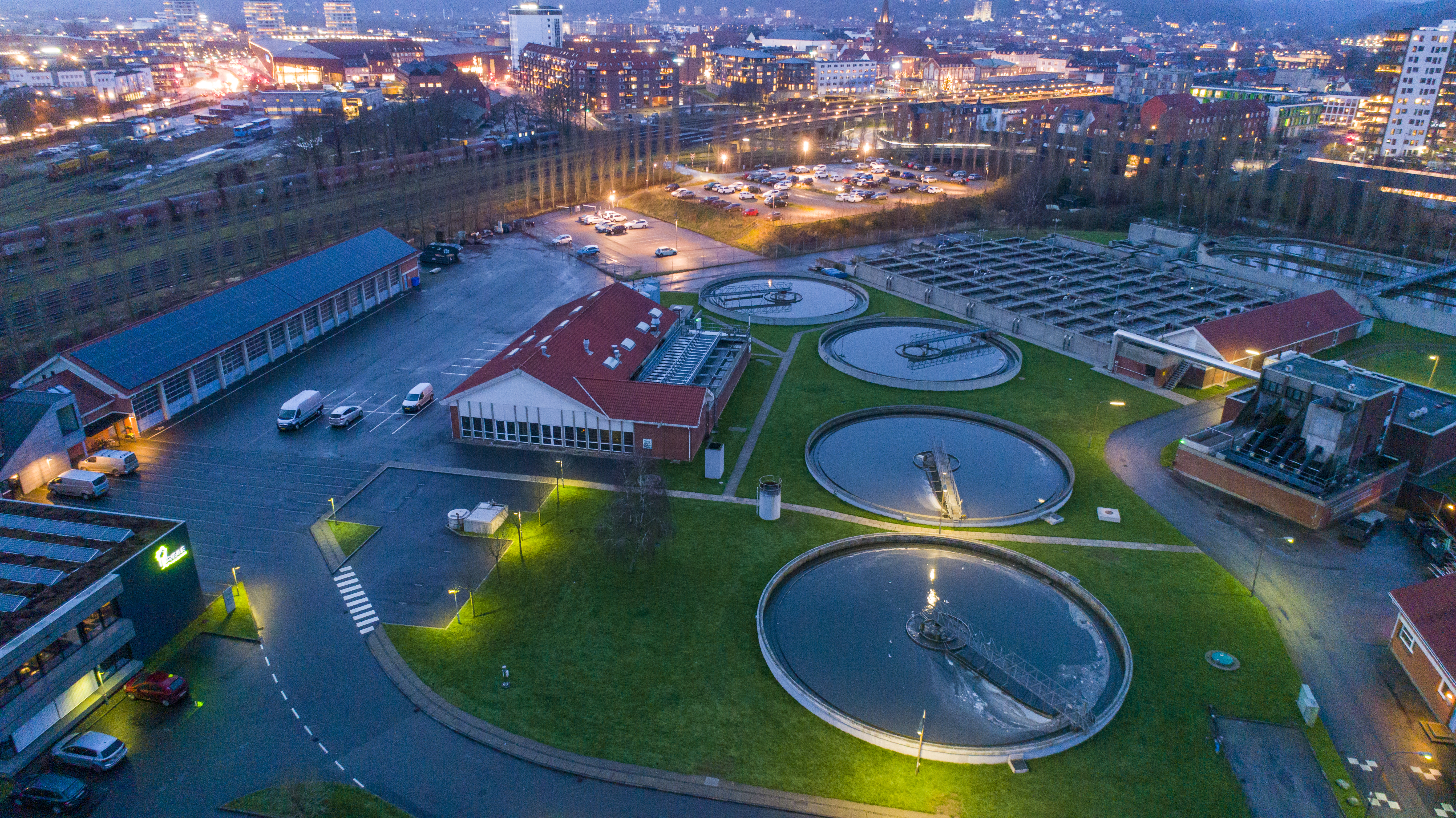 Vejle Spildevand set fra oven