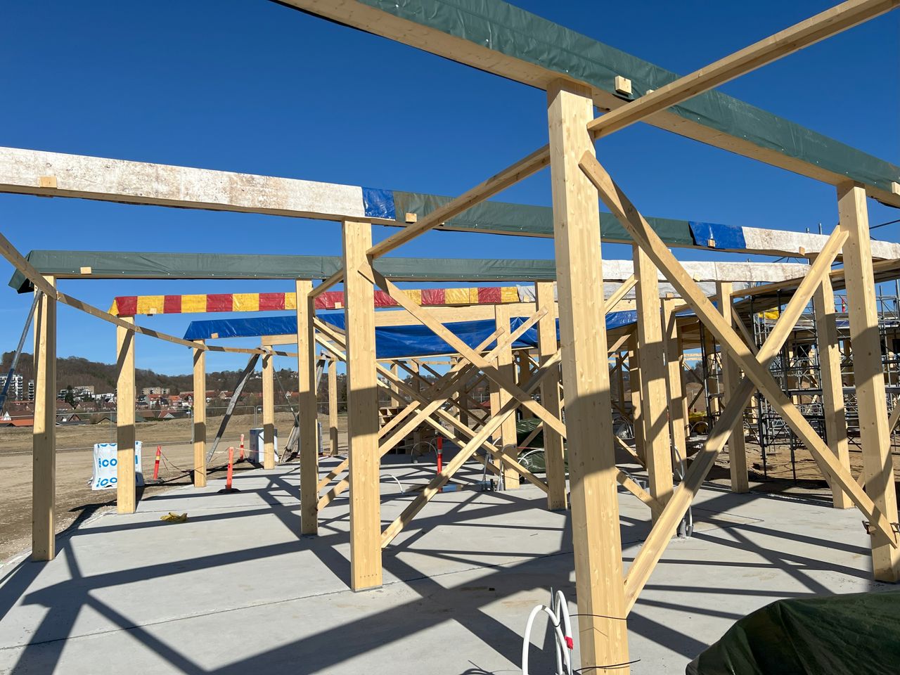 Rosborg Børnehus trækonstruktion