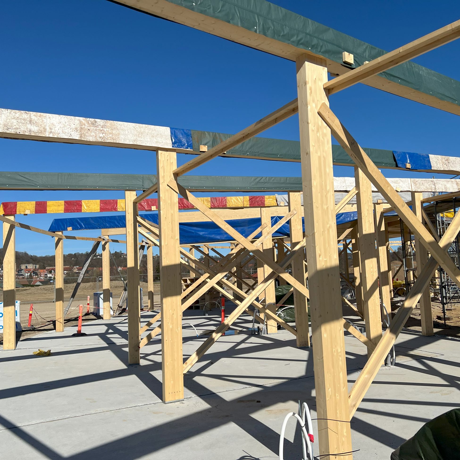 Rosborg Børnehus trækonstruktion