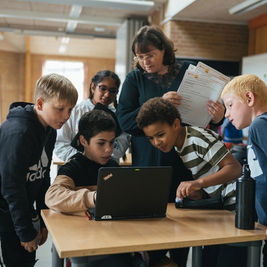 Børn der undervises