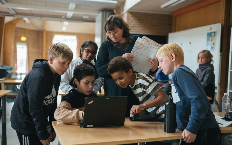 Børn der undervises