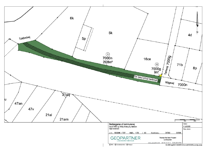 Berørte arealer, Mågevej Vejle