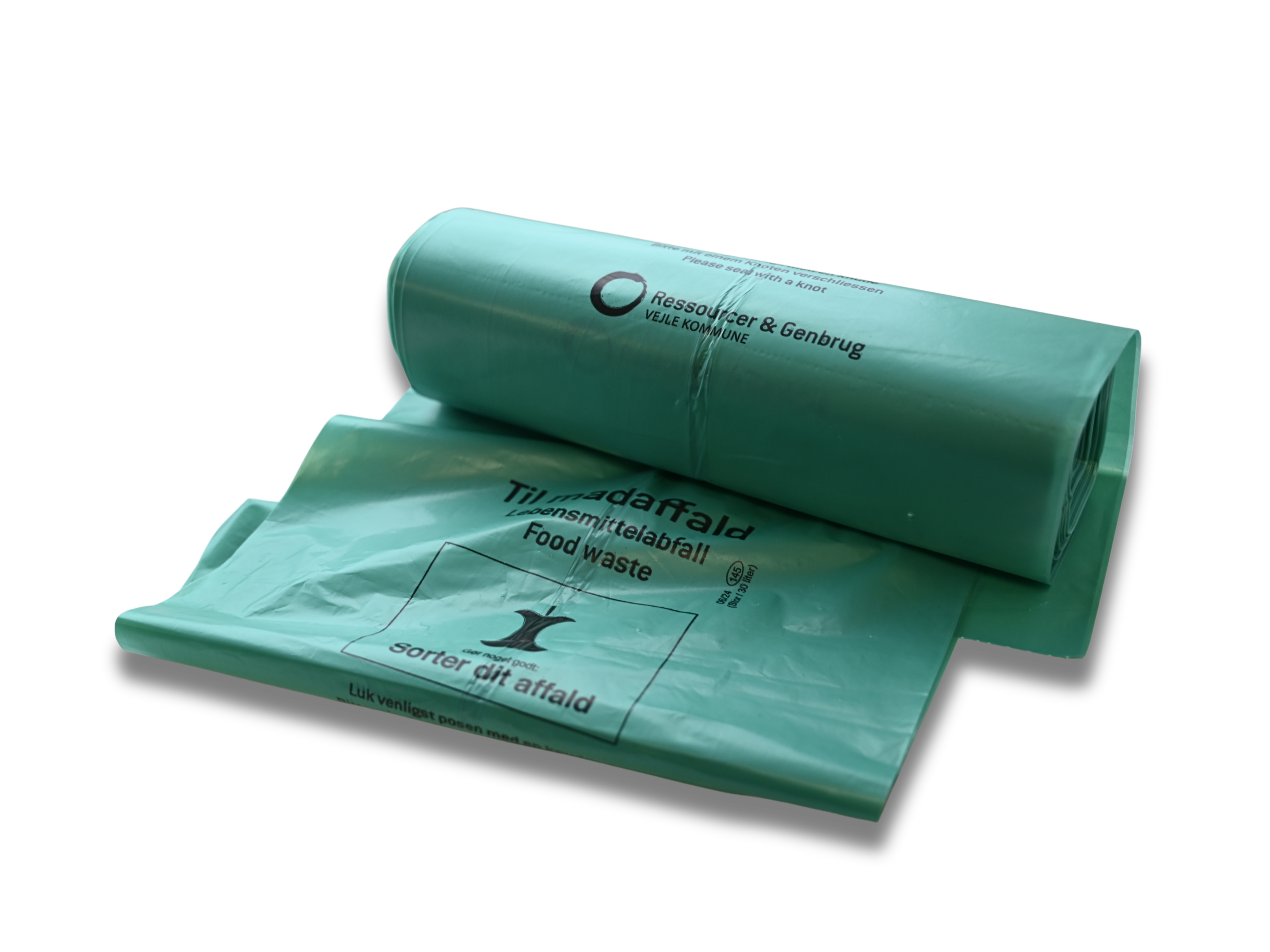 Grønne poser til madaffald.