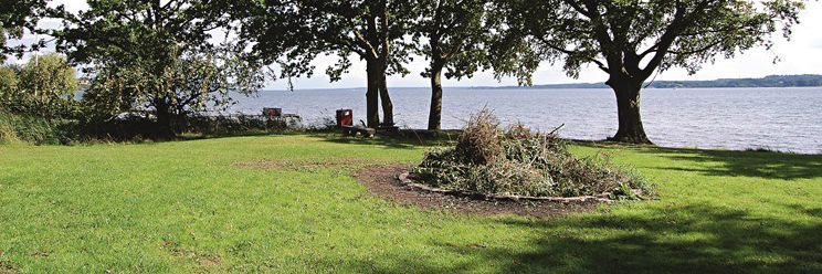 Udsigt til Vejle Fjord fra Ulbæk Strand