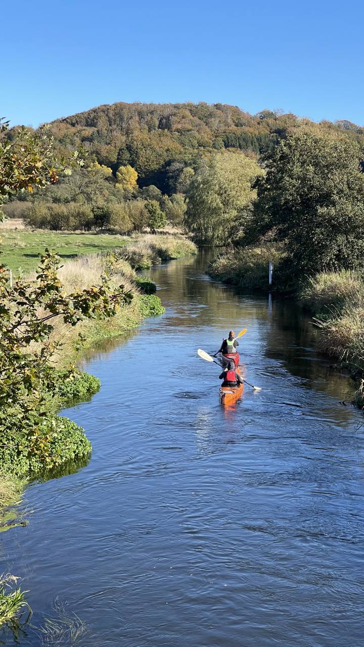Kajakker på Vejle Å