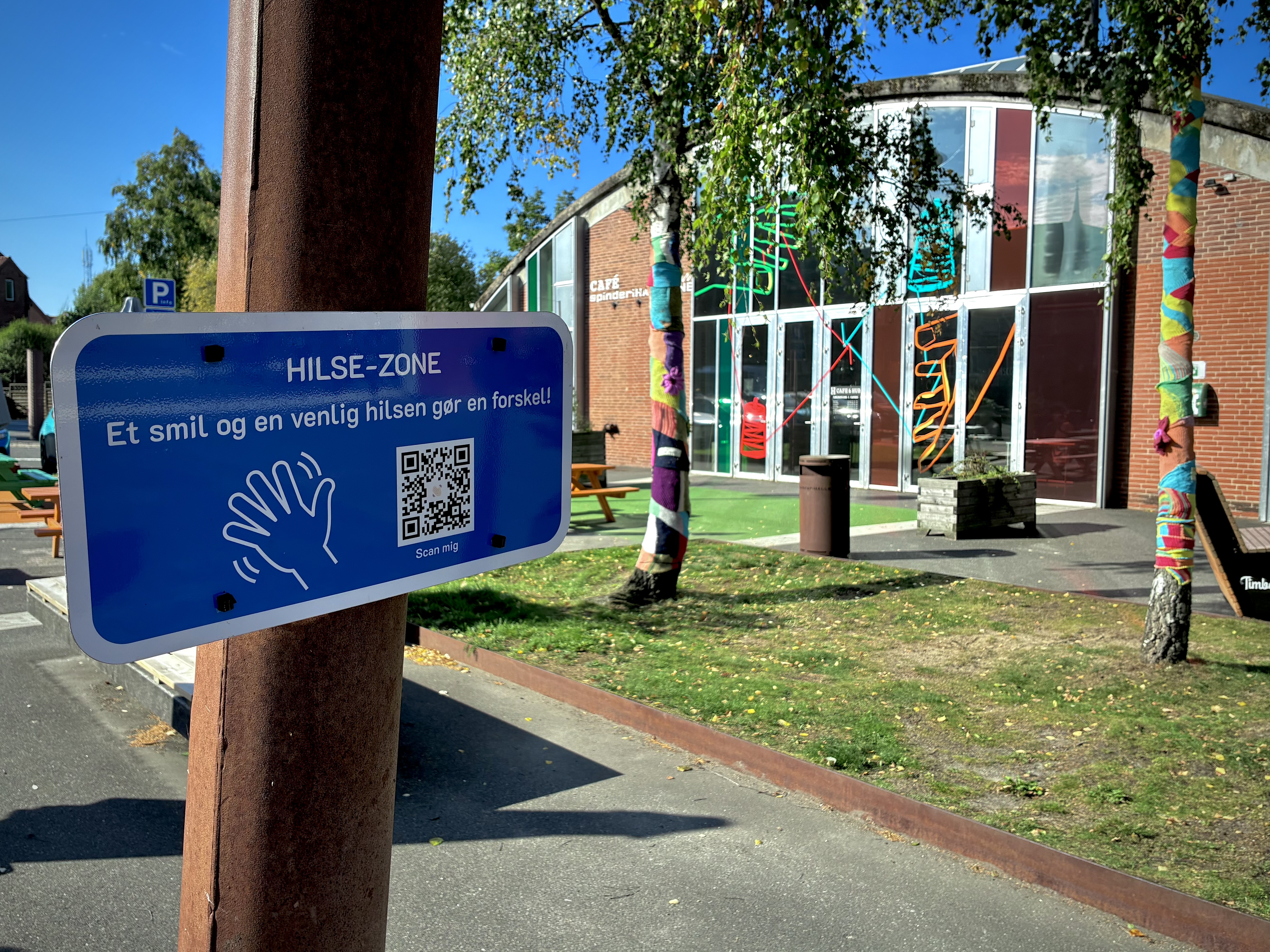Hilsezone ved Spinderihallerne