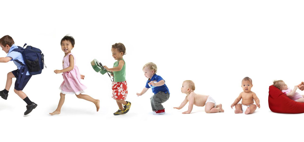 Billede af børn i mange aldre