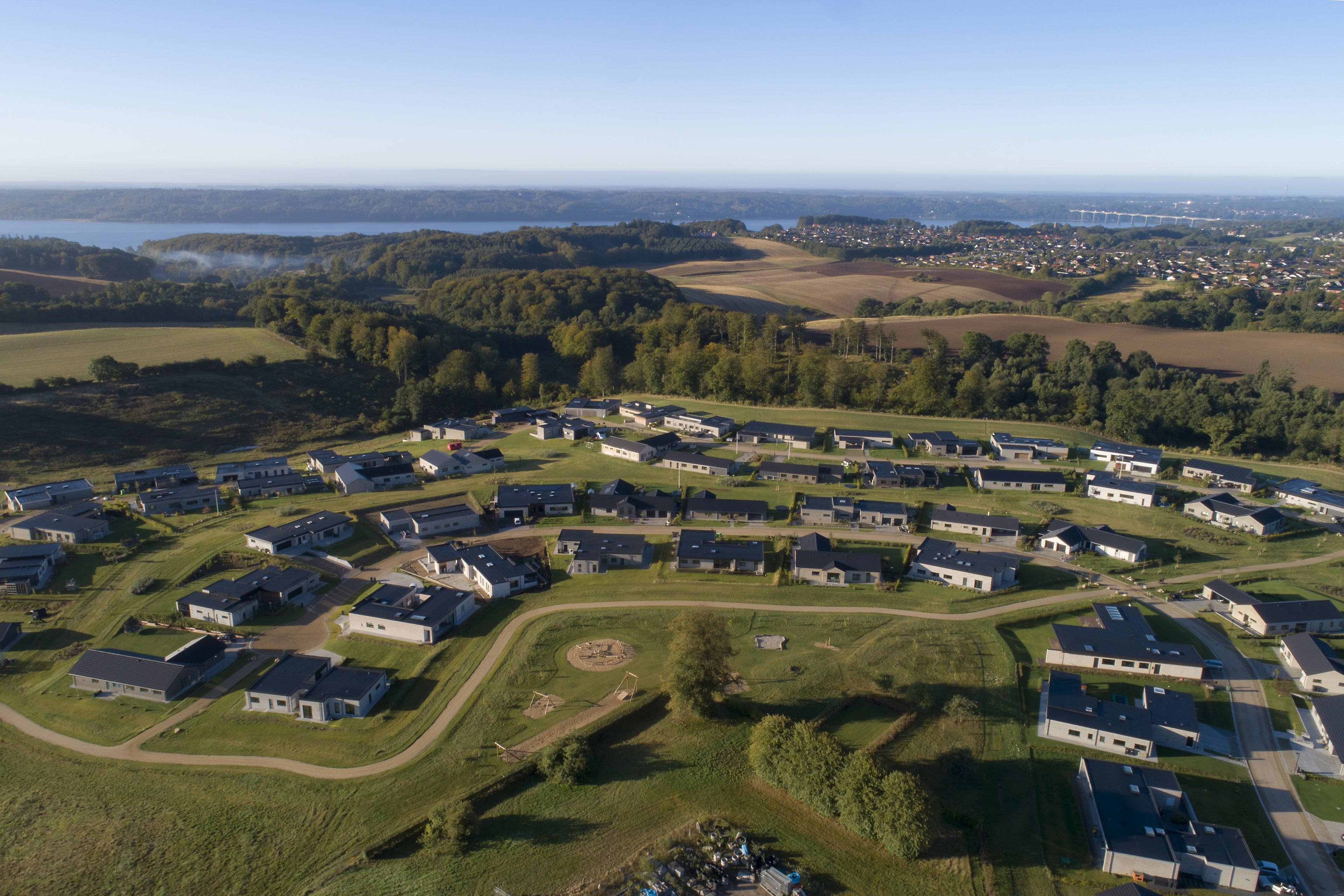 Tirsbæk Bakker set fra oven