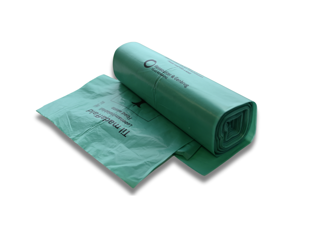 Grønne poser til madaffald.