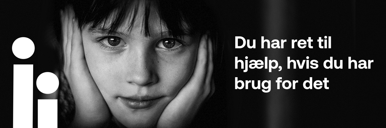 Billede af dreng med teksten - du har ret til hjælp hvis du har brug for det